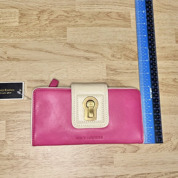 NWT Juicy Couture Pink and Cream Wallet - Picture 8 of 8